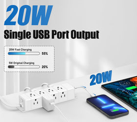 ANNQUAN close-up of PD and QC USB ports for rapid device charging benefits