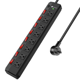 ANNQUAN front view showing eight outlets and overall durability benefit