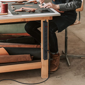 ANNQUAN mounted on garage bench powering tools, durable workshop benefit