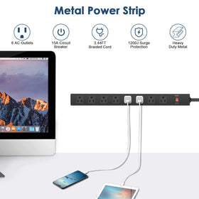 ANNQUAN power strip showing on/off switch for simple device control