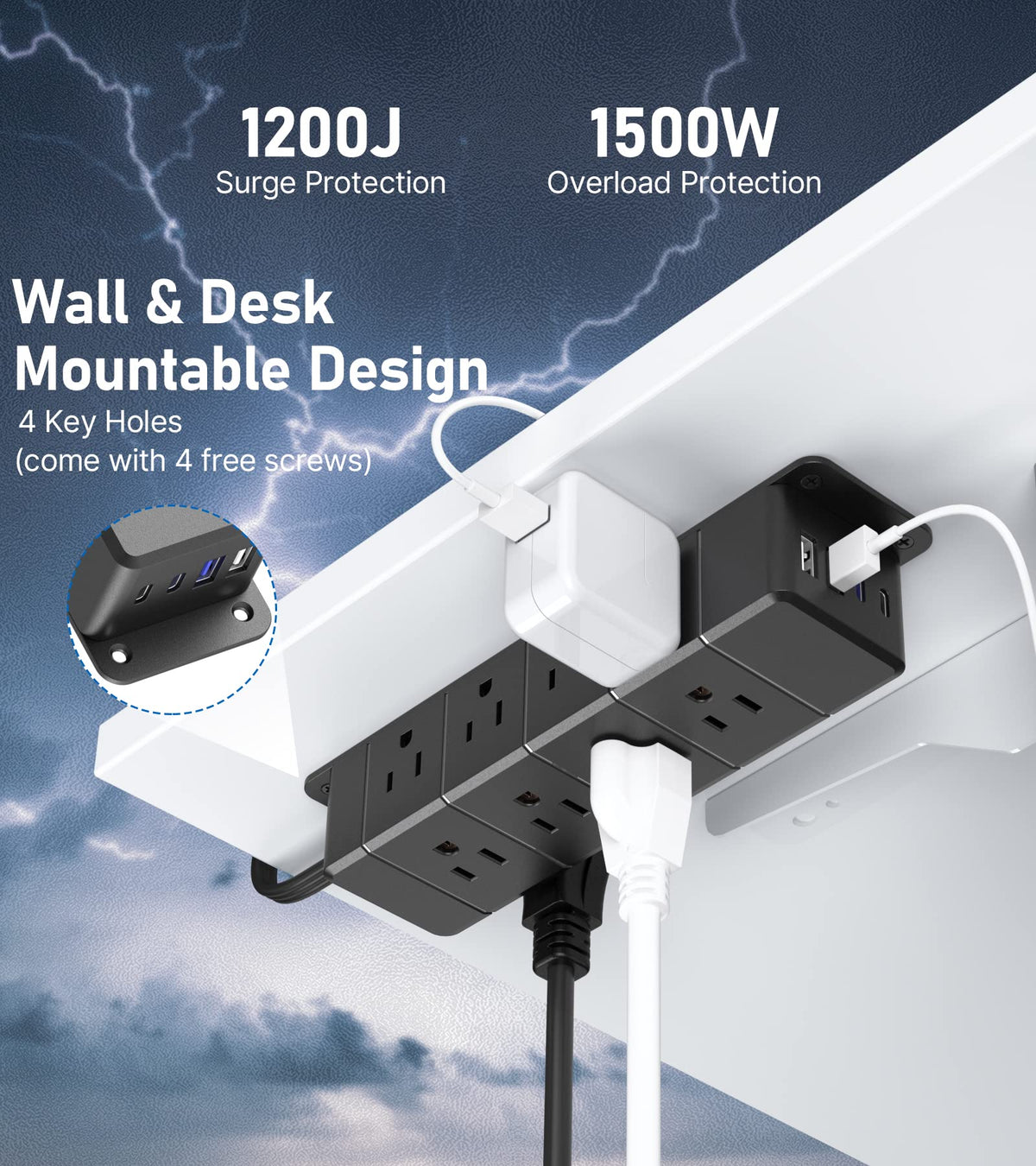 ANNQUAN texture and power switch detail offering easy on/off control and grip