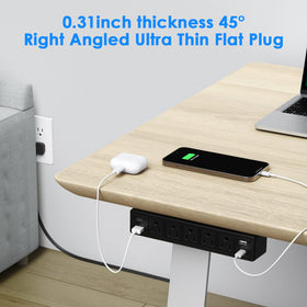 ANNQUAN USB-C and USB-A ports deliver fast charging for laptops and phones.