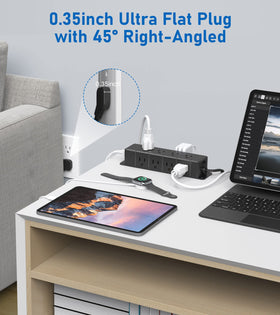 ANNQUAN close-up of PD30W and QC3.0 USB ports enabling faster device charging