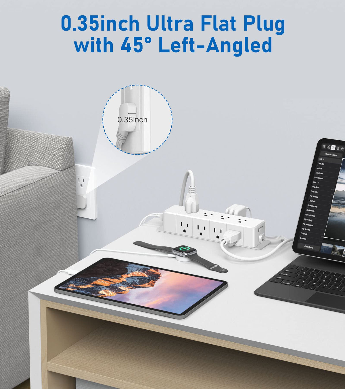 ANNQUAN closeup of USB-C and USB-A ports delivering fast charging benefits