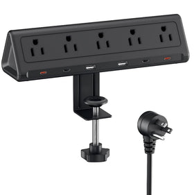 AnnTane front clamp overview showing stable mount and clean desk benefit