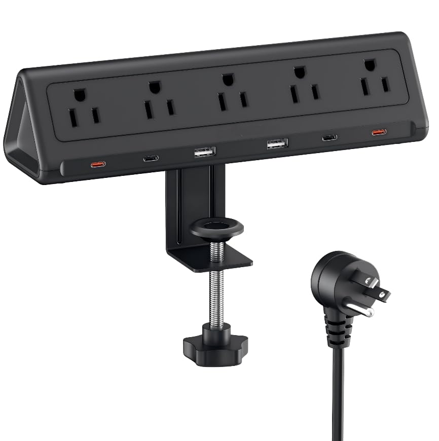 AnnTane front clamp overview showing stable mount and clean desk benefit