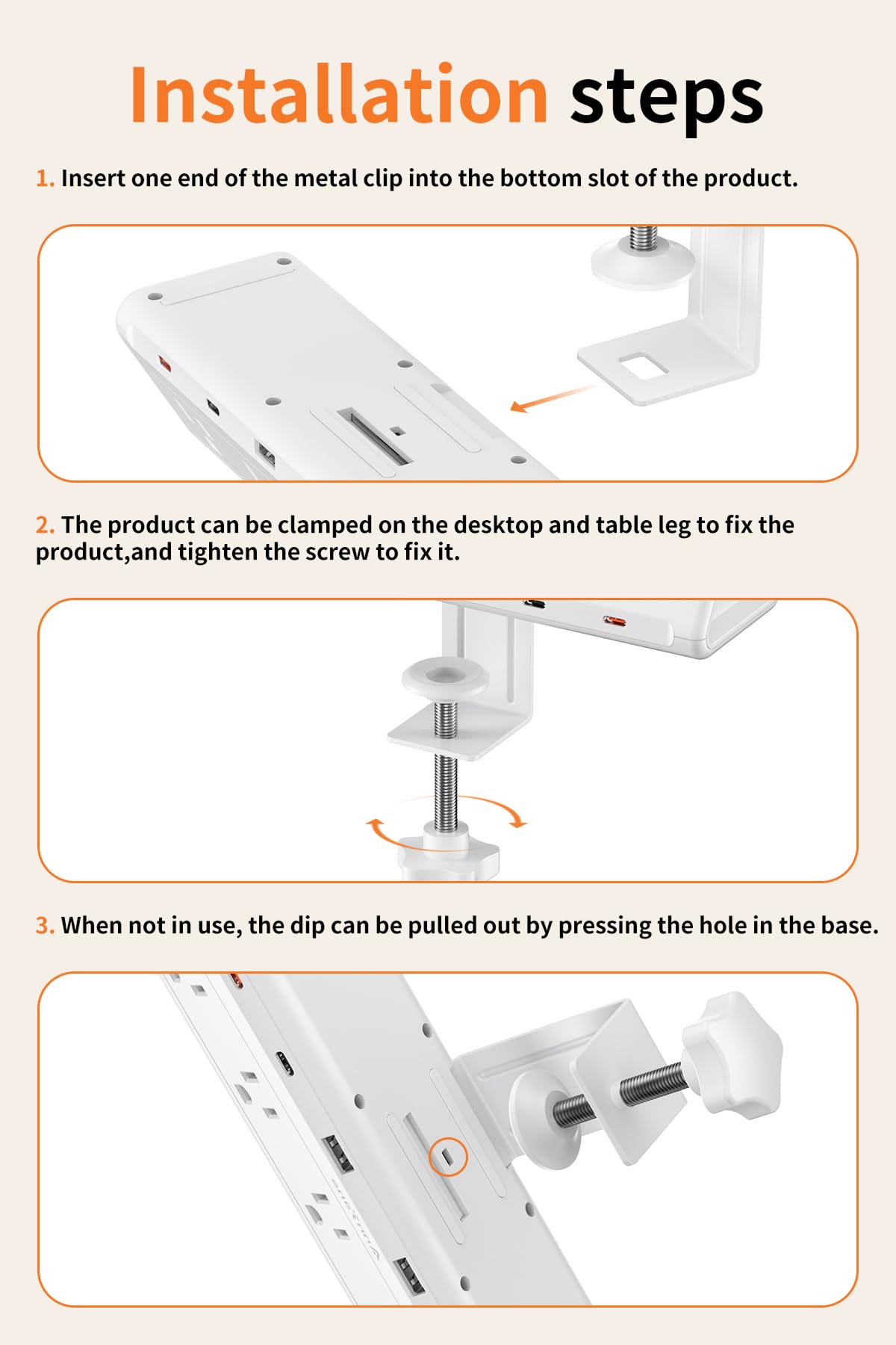 AnnTane product packaging and included clamp components ready for quick installation