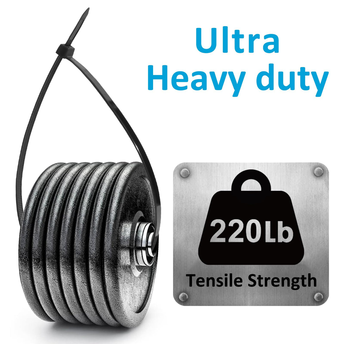 ANOSON self-locking zip tie 24 inch for quick securing.
