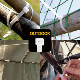 ANOSON white zip tie 18 inch shot demonstrates 75 lb tensile strength for major installations.