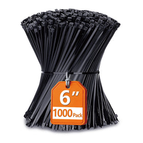 ANOSON zip tie 6in pack secures cables quickly and reliably.