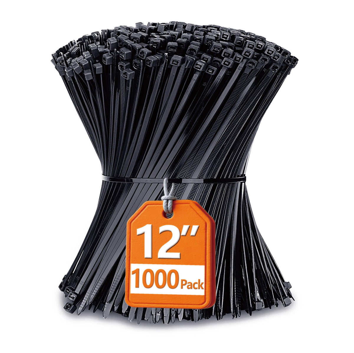ANOSON zip ties 12 inch 1000-pack for versatile cable organization around the home