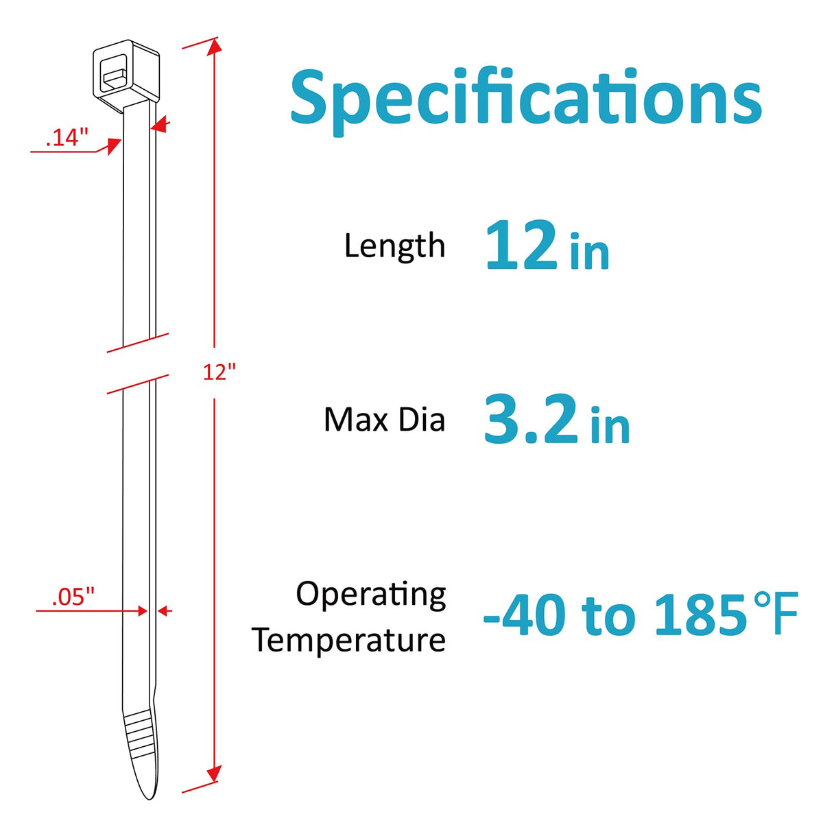 ANOSON UV resistant nylon zip ties withstand sun exposure outdoors