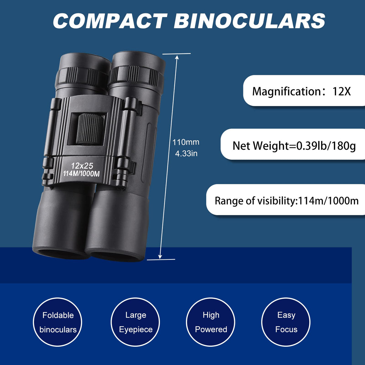Anourney binoculars with FMC prism coatings for bright, color-accurate viewing.