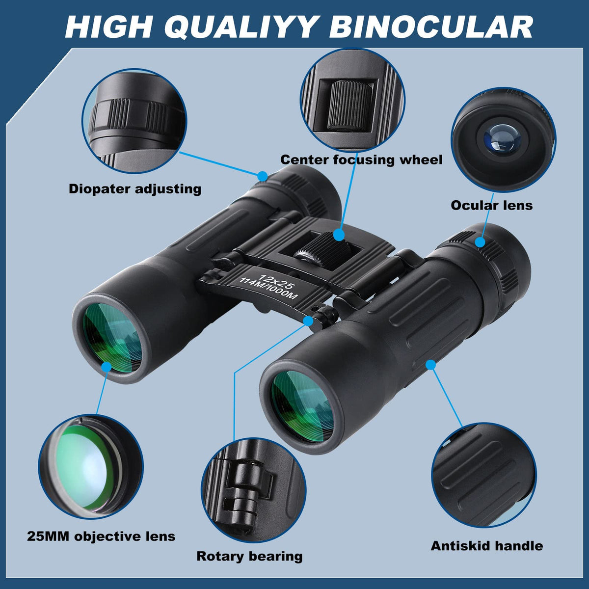 Anourney waterproof and fog-proof design protects viewing in rain or humidity.
