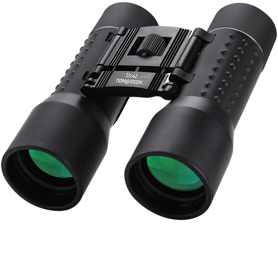 Anourney front view showing binoculars and optics for clear distant viewing