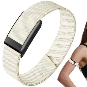 Anpzband nylon bicep band adjustable strap on Whoop 5.0 for a secure fit.