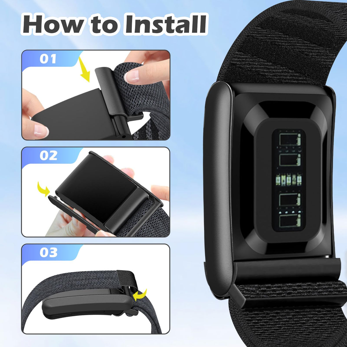 Anpzband tool-free installation supports quick wear on Whoop 5.0.