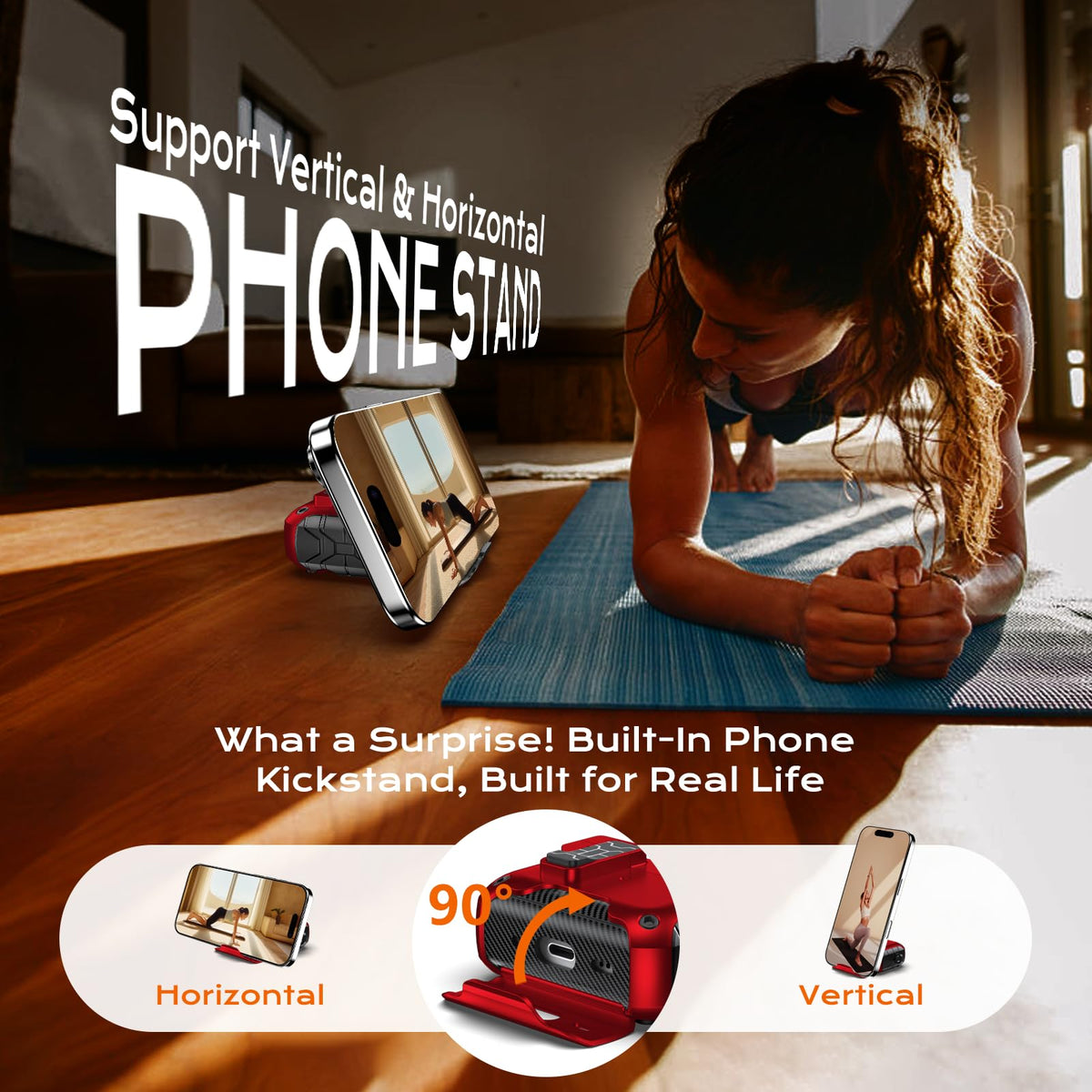 Anqrp MagArmor hidden stand provides hands-free viewing anywhere