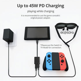 ANQUORA AR Glasses Hub works with Switch 1 and Steam Deck for handheld play