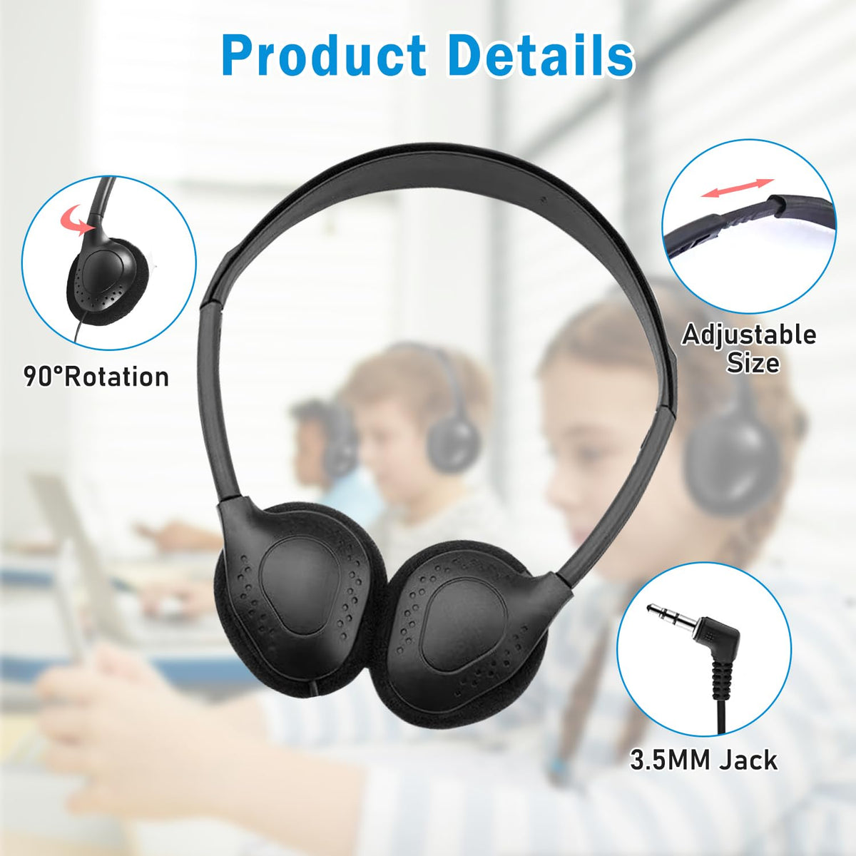 Anrgterg adjustable headband highlighting metal reinforcement for durability