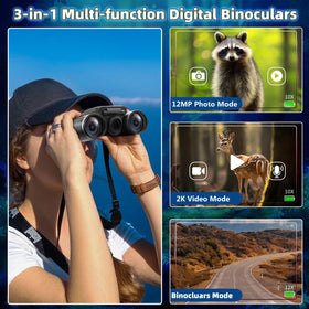 Ansee binoculars camera side view for immersive viewing and 48MP photo capability.