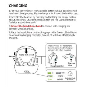 ANSTEN stereo headphones with RCA/3.5 mm compatibility for diverse devices.