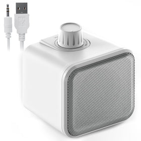 ANSTEN speaker front view showing clear driver and easy listening benefit