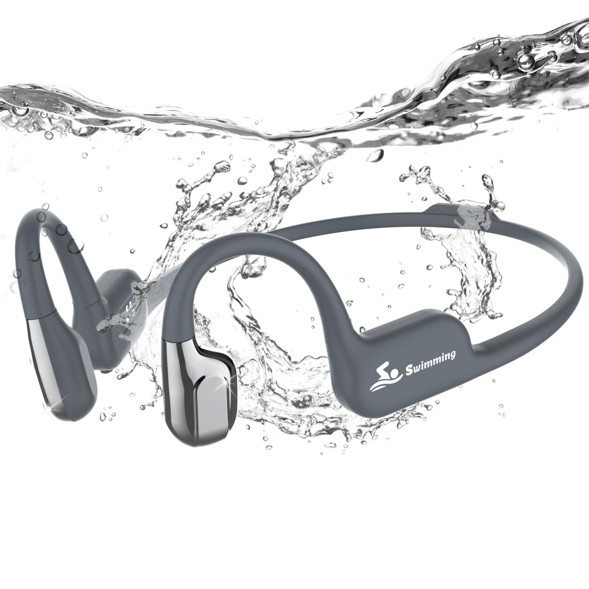 ANSTEN swimming headphones with IP68 waterproof design for underwater listening
