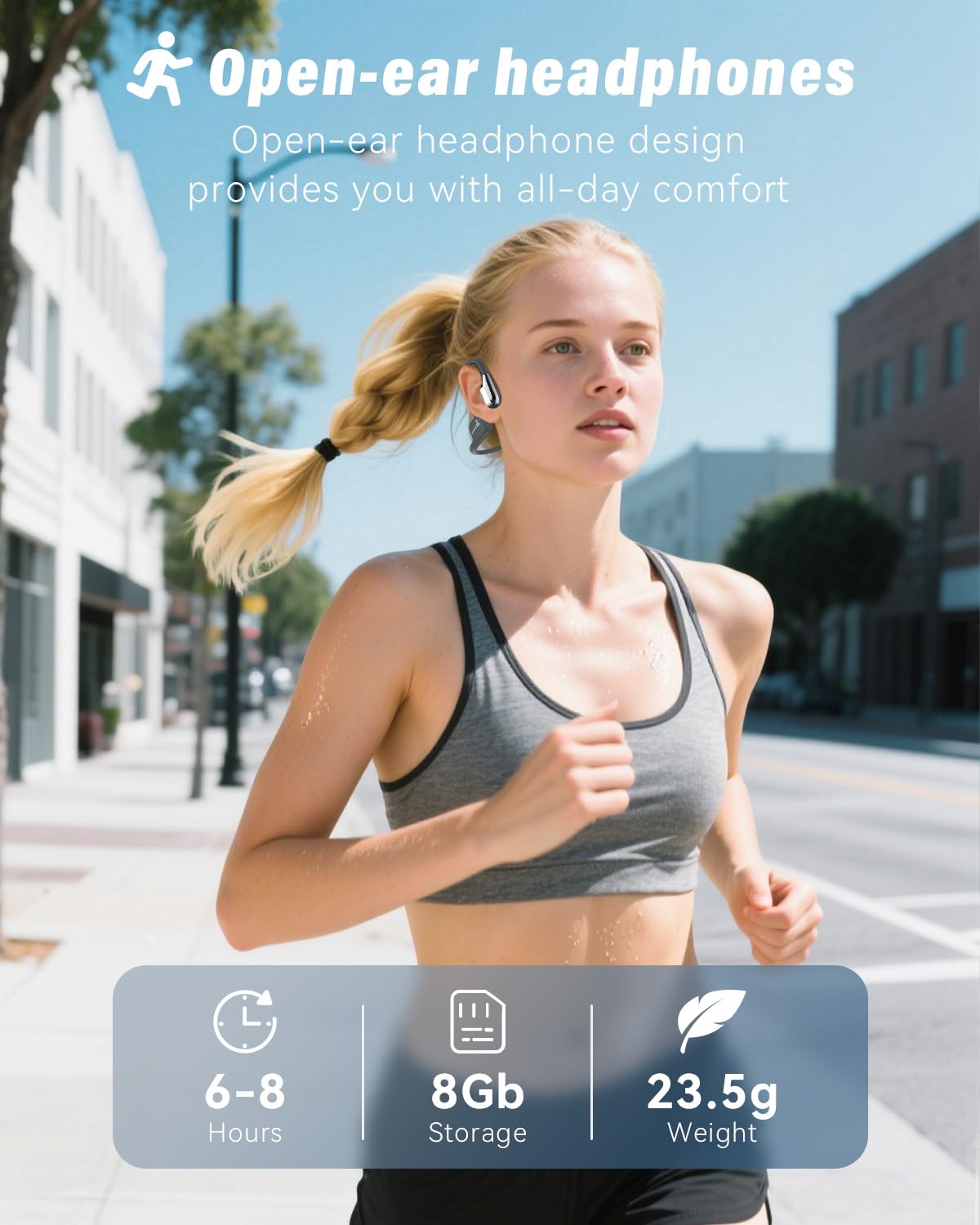 ANSTEN long battery life supports hours of listening