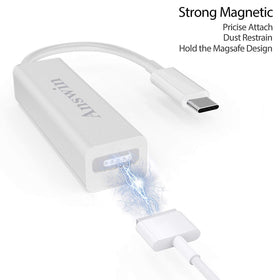 Answin adapter in use charging MacBook, convenient reuse of MagSafe brick