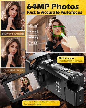 Anteam 64MP stills deliver high-resolution photos for content libraries and social posts.