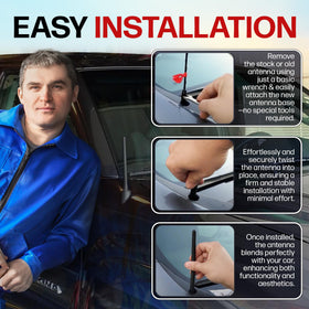 AntennaMastsRus 2-year car wash coverage offers replacement.