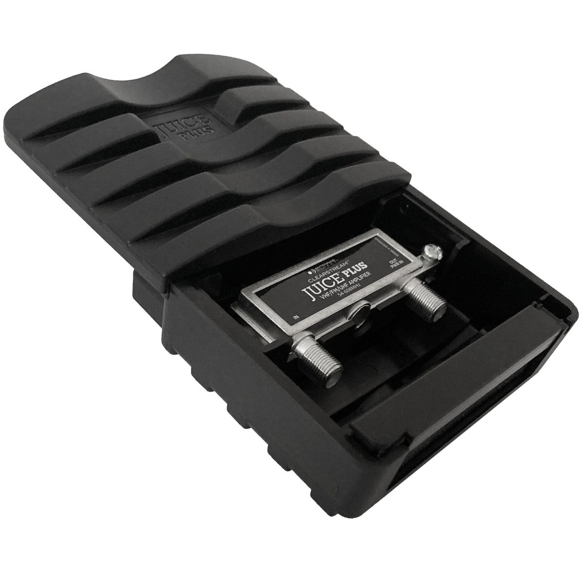 Antennas Direct JUICE Plus LTE 5G filter protects signals from interference.