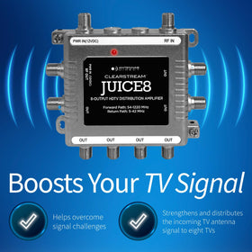 JUICE8 weatherproof housing protects outdoor installation.