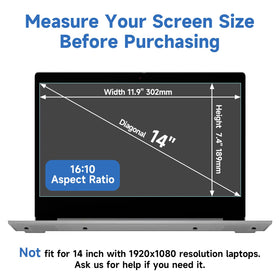 ANTGOO V anti-glare 14-inch protector improves contrast without bulk.