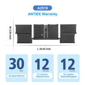 ANTIEE A2519 backside label helps verify model compatibility quickly.