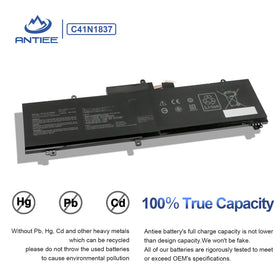 ANTIEE battery installed inside ASUS laptop for restored runtime
