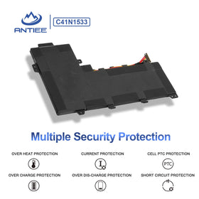 ANTIEE close-up of battery cell surface highlighting quality construction and durability