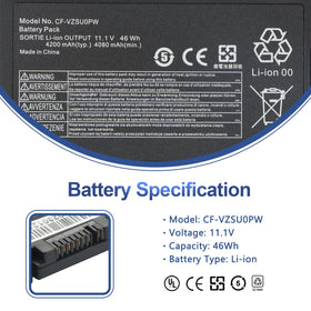 ANTIEE CF54 battery label on top highlights 46Wh capacity for longer uptime.