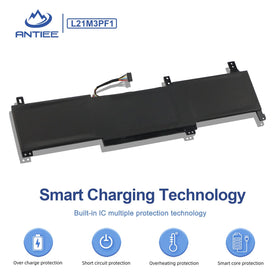 ANTIEE battery next to ruler showing dimensions for precise size verification benefit