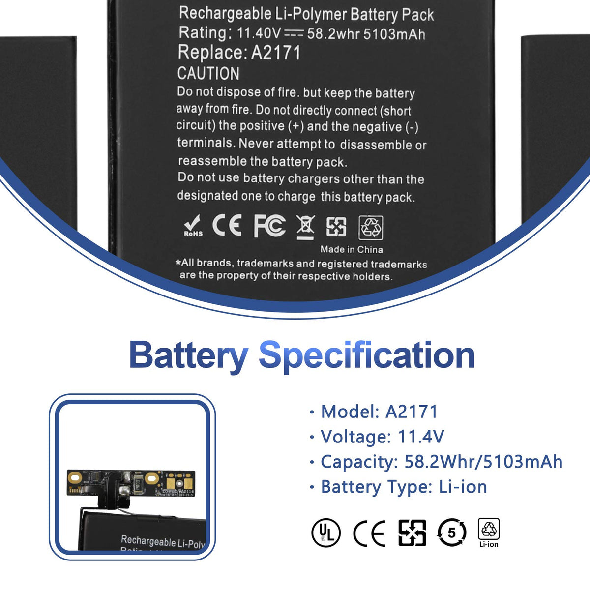 ANTIEE top label closeup with specs visible for confident compatibility confirmation