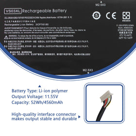 Compatibility label showing supported HP Envy 15-AS models.