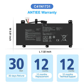 ANTIEE label with UL CE FCC RoHS icons, confirming tested safety and certifications