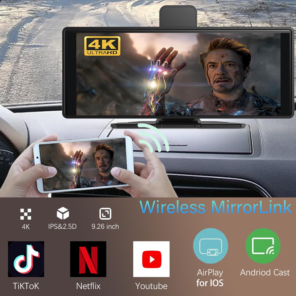 Antika wireless mirror link streams iPhone and Android content to the display
