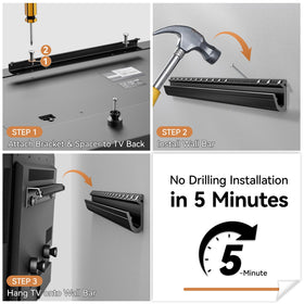 5 degree tilt reduces glare for comfortable viewing.