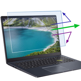 ANTOGOO V anti blue light screen protector for 13.3 inch laptops reduces eye strain.
