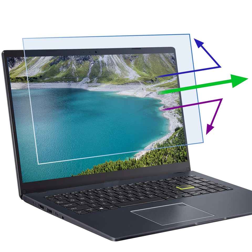ANTOGOO V anti blue light screen protector for 13.3 inch laptops reduces eye strain.
