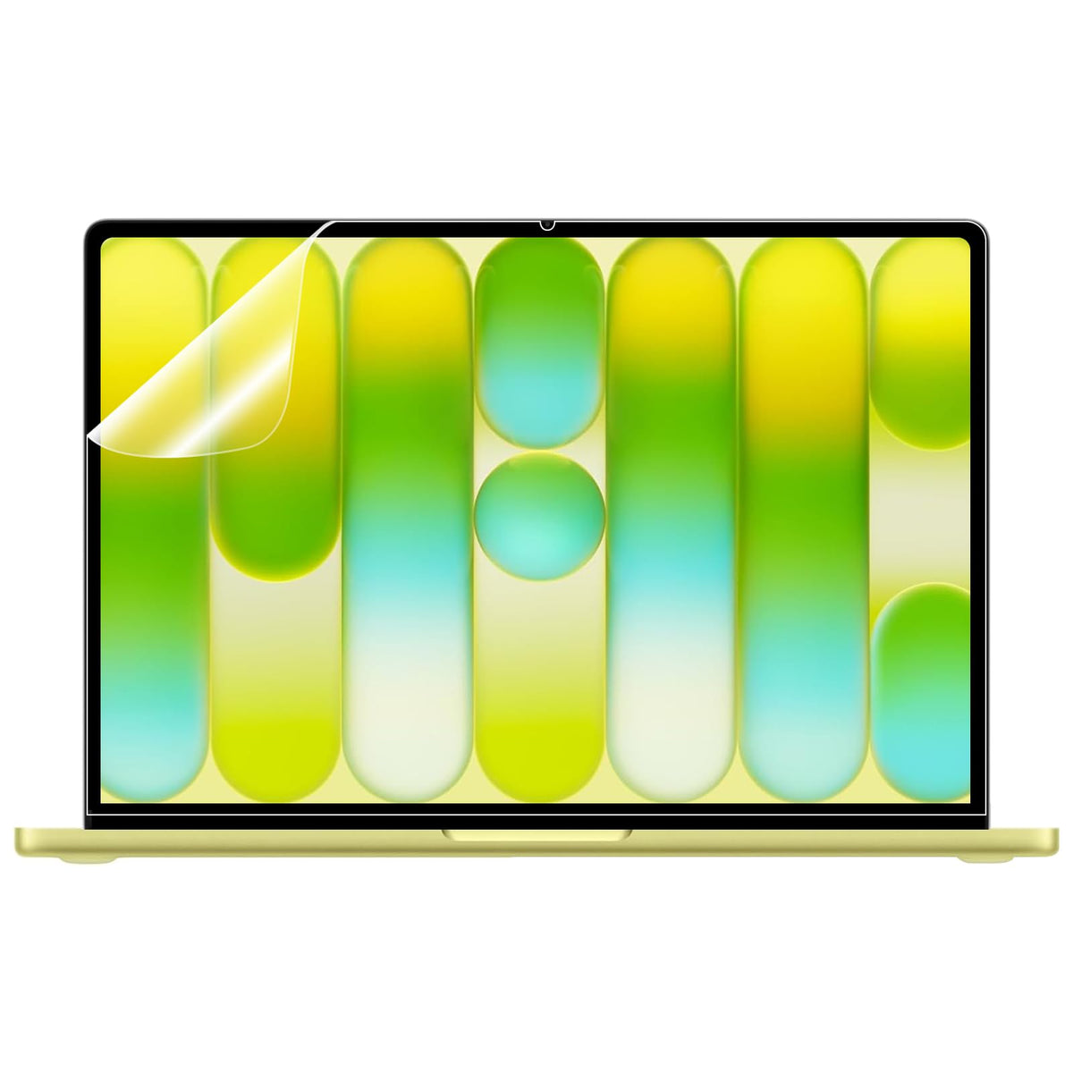 ANTOGOOV MacBook Neo 13 anti-glare protector front view showing glare reduction