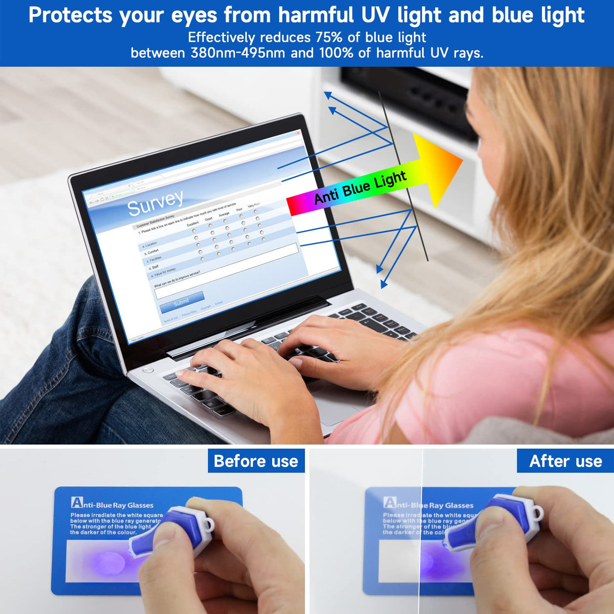 ANTOGOOV anti-scratch screen protector safeguards your laptop against daily wear.