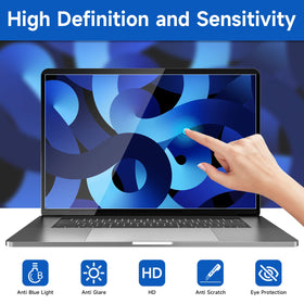 ANTOGOOV bubble-free install keeps your screen clear with easy application.